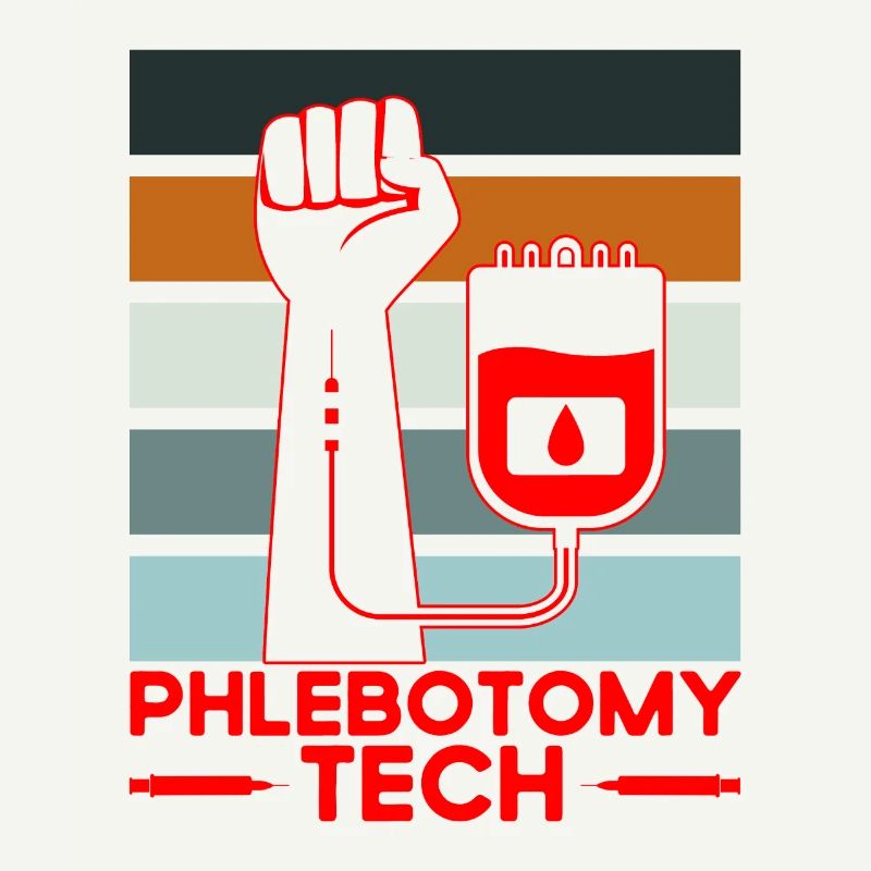 Phlébotomie Échantillon de sang Phlébotomiste Tech Cadeau
