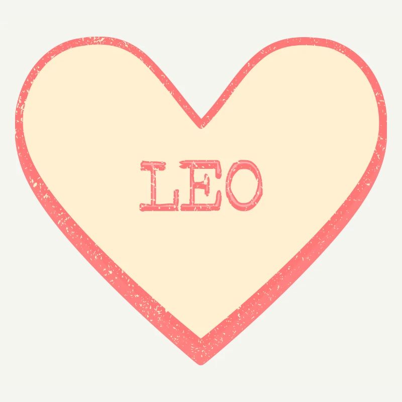 Leo Name First Name Pink Sugar Heart