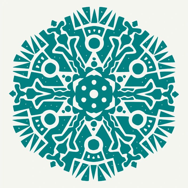 Modèle Mandala Maya