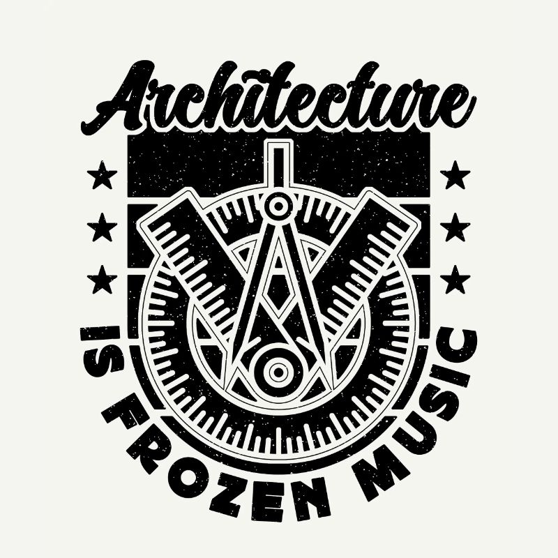 L’architecture est gelée Musique Architectes de bâtiments