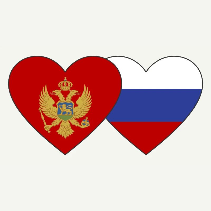 Monténégro Drapeau de la Russie