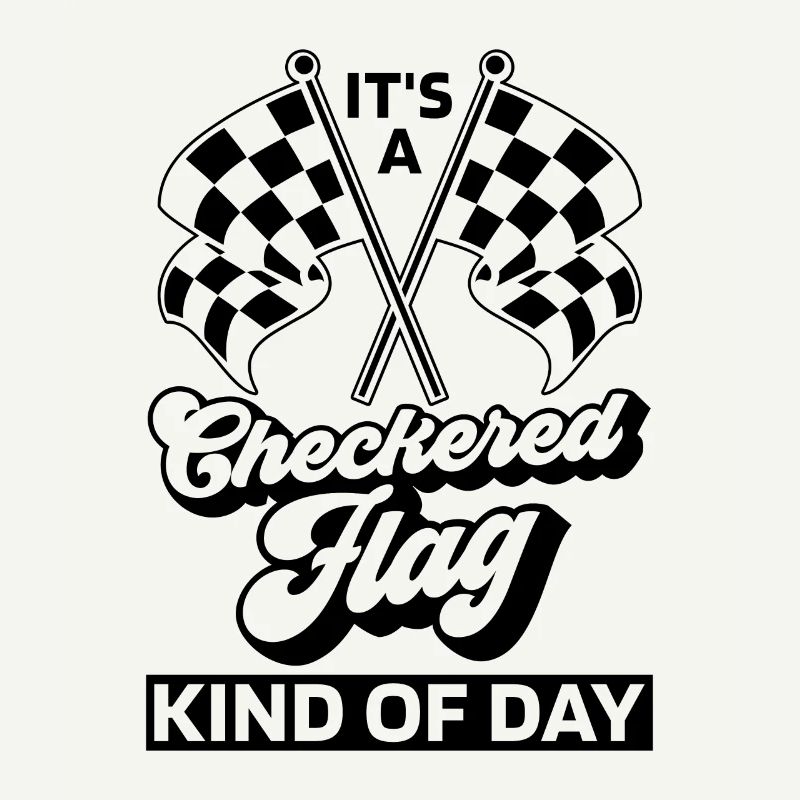 C’est une sorte de drapeau à damier de course de kart de piste