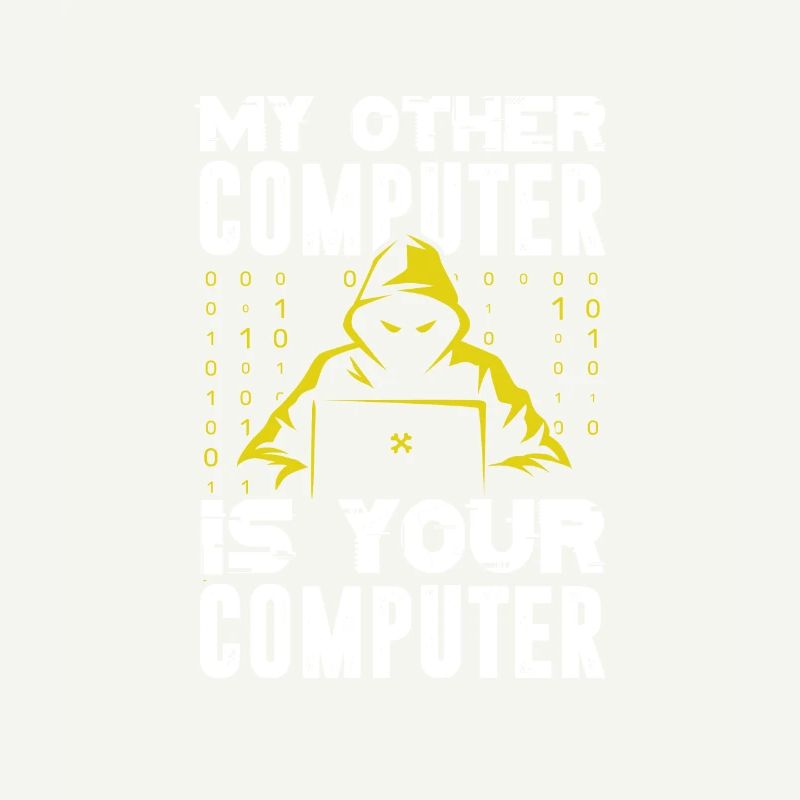Hacker codeur ordinateur piratage cadeau