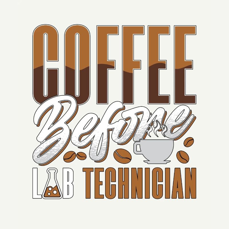Lab Technician Coffee Before Science Coffee Lover