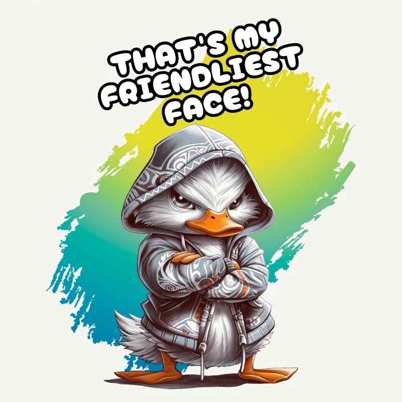 C’EST MON VISAGE LE PLUS AMICAL. Canard, Humour, Fun, Fun