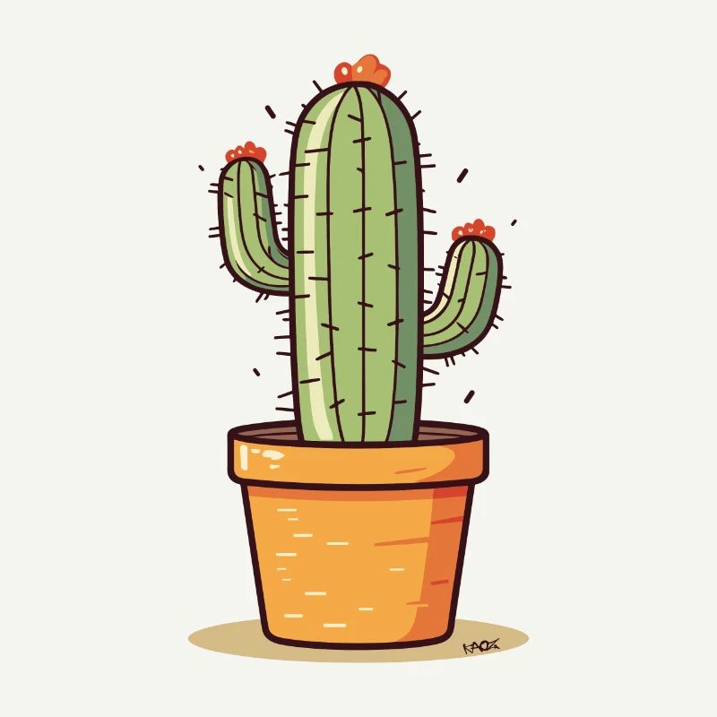 un cactus en fleurs