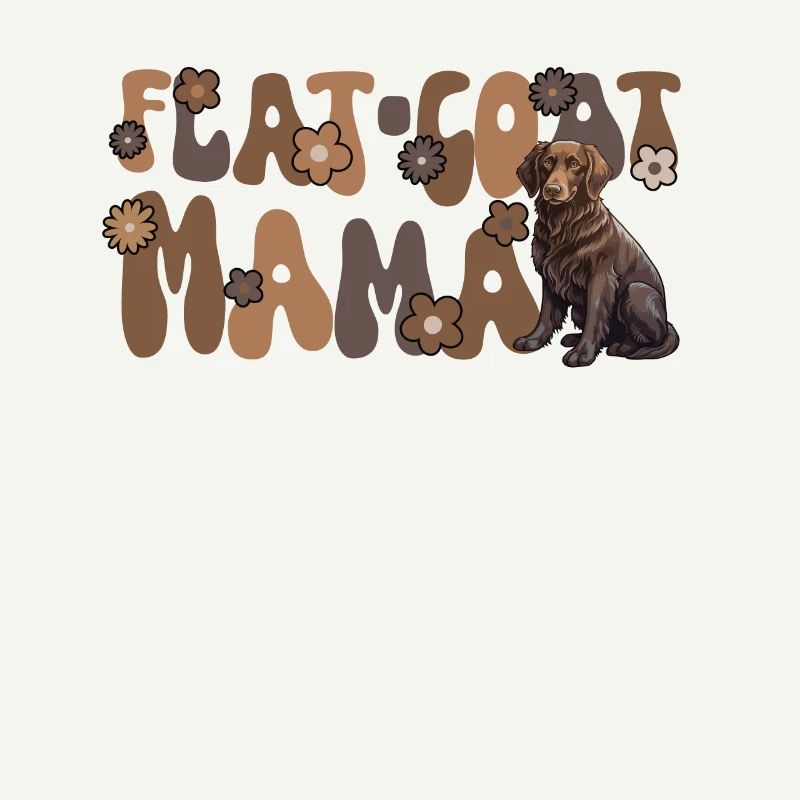Flat Coated Retriever Groovy Flat-Coat Mama