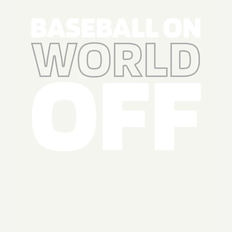 Baseball Baseball On World Off
