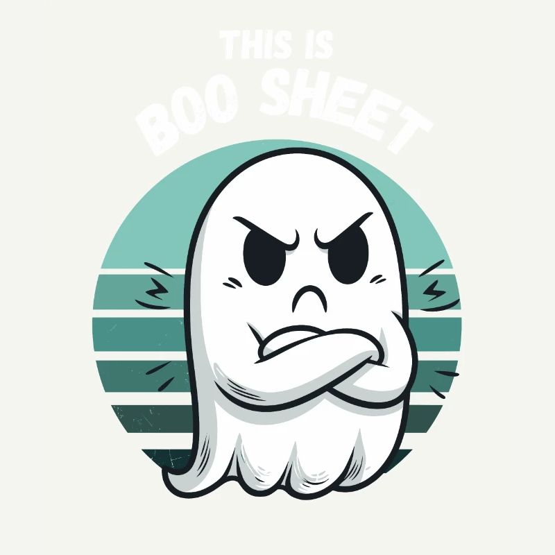 Halloween Ghost Ghost Bullshit Jeu de mots drôle