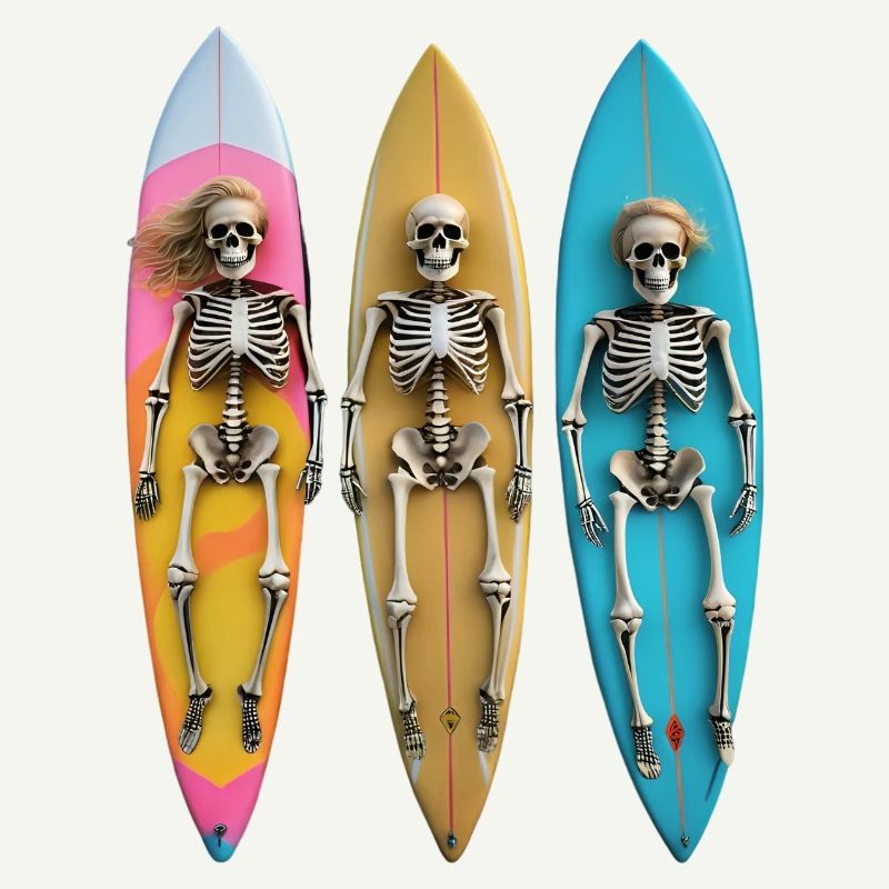 Surfing Skeletons: A Journey Beyond the Waves
