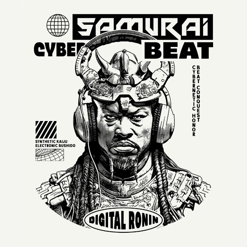 Chemise Tech Samurai Sci-Fi
