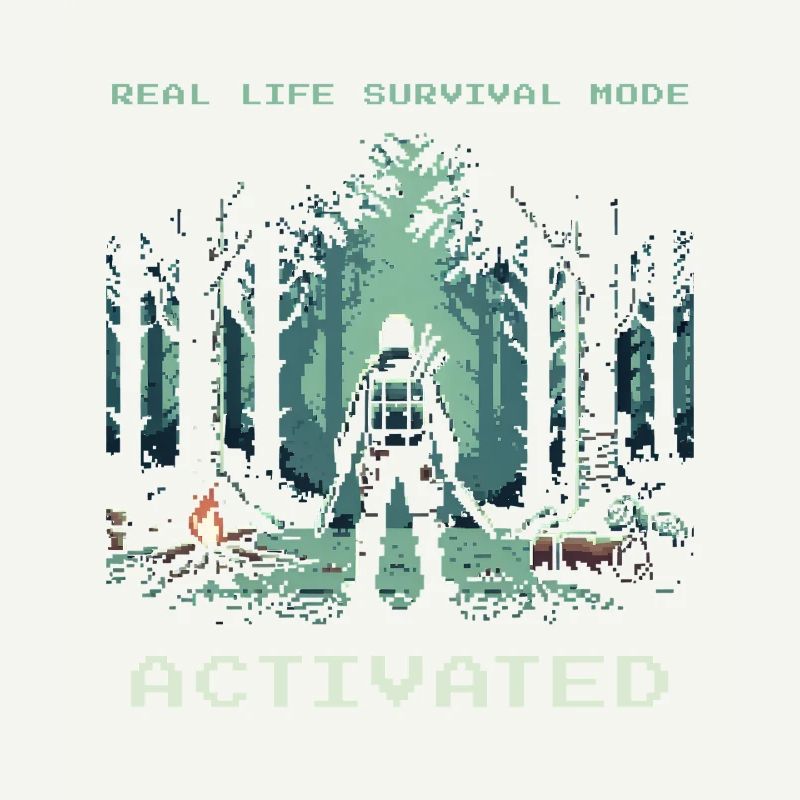 Real Life Survival Mode Activated Saying