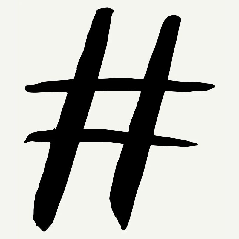 Hashtag Raute Symbol Geschenk Vektor Nerd Internet