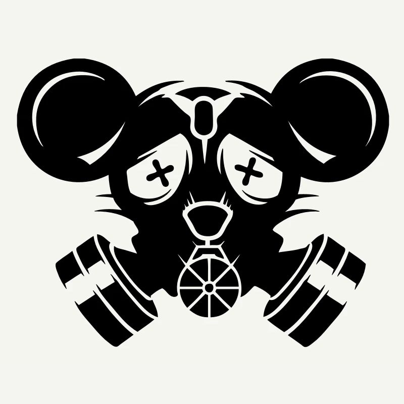 A gas mask with big mouse ears