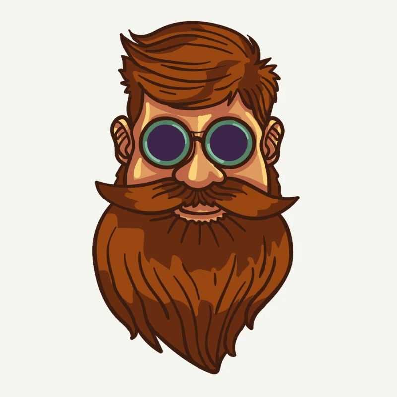 Bart Bärtig Bartträger Hipster Vollbart Geschenk