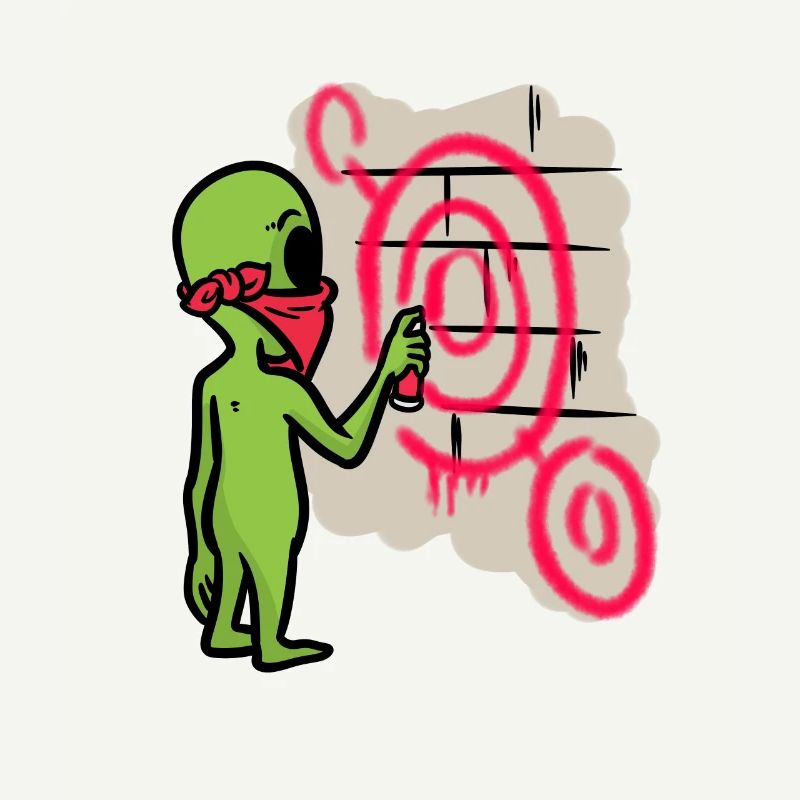 Alien vandalism