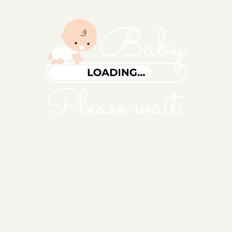 Baby Loading Please Wait Schwangerschaft Mutter
