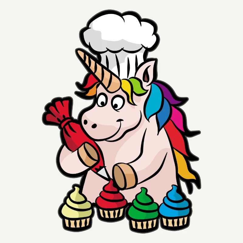 Unicorn Cupcake Baker Baking Baked Goods