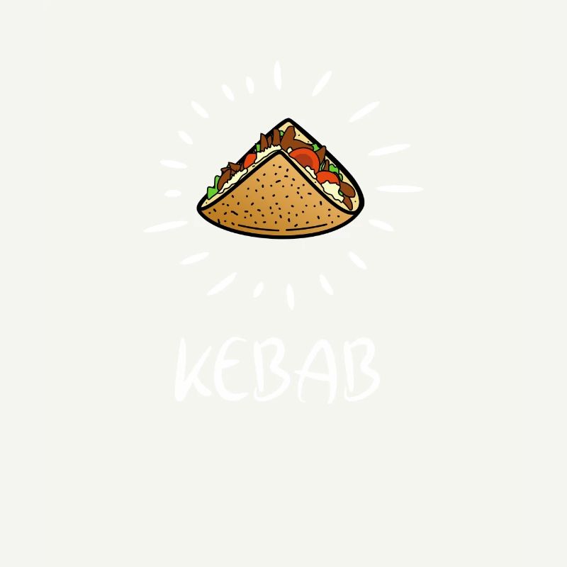 Doner kebab KEBAB cadeau blanc