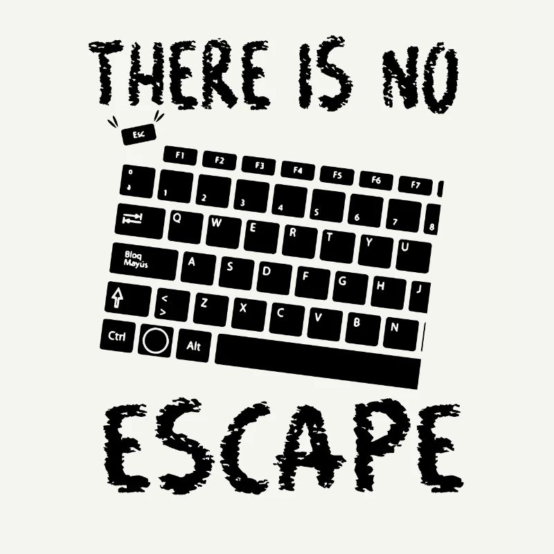 Nerd Geek Wortspiel Escape Coder lustig Geschenk