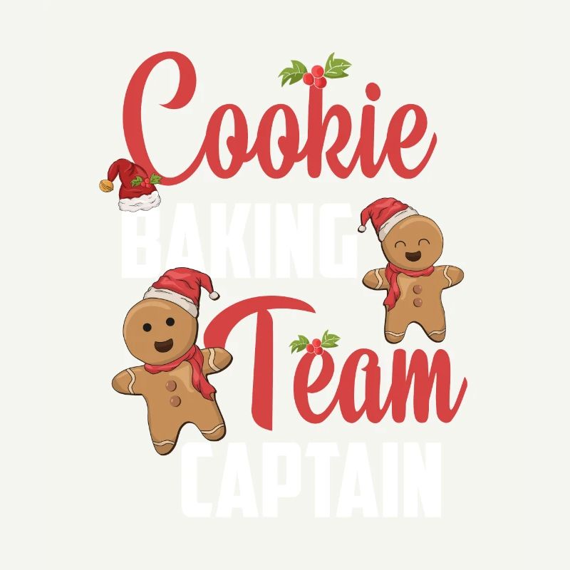 Cookie Baking Team Captain Gingerbread Christmas