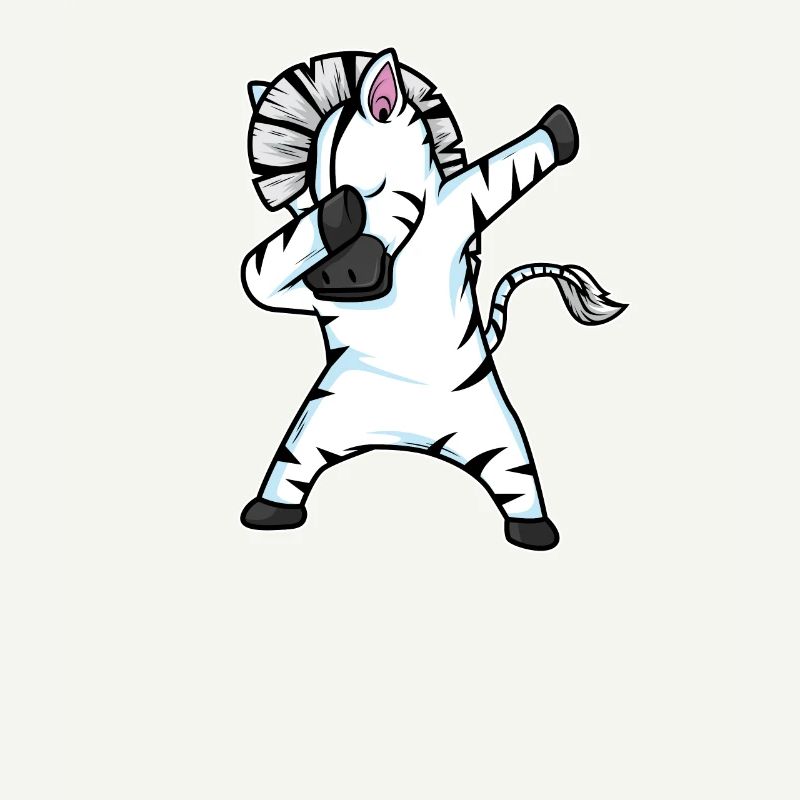 Dabbing Zebra Funny Dab Dance Gift Anniversaire