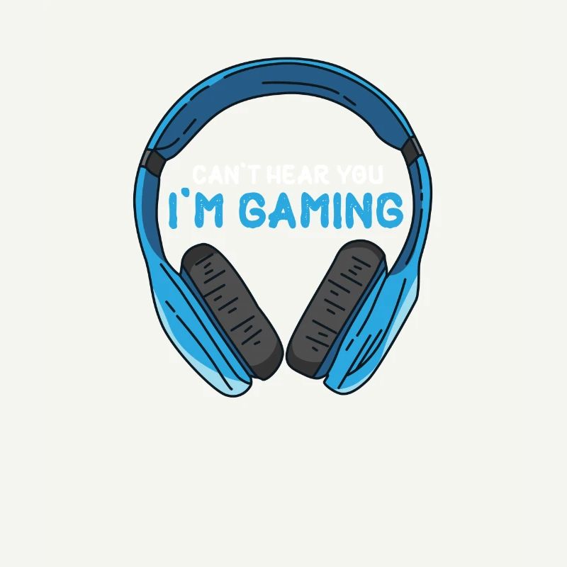 Computerspieler Headset Kopfhörer Humor Witz