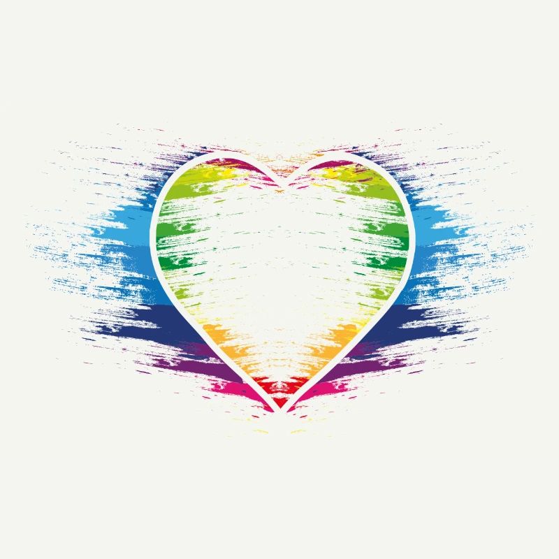 Rainbow heart
