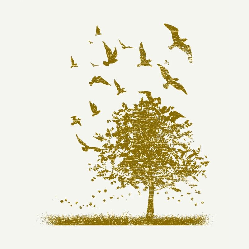 Vogel Baum Tiere