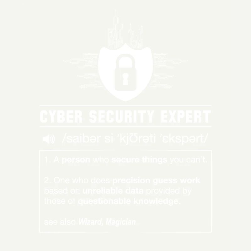 Cyber Security Definition Programmierer IT Nerd