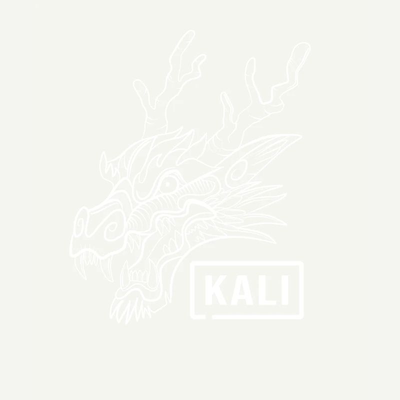 Kali Linux Computer Administrator Tux Drachen Kopf