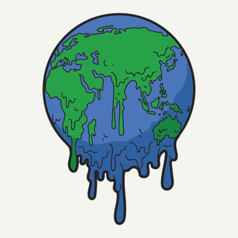 Global warming earth warming melting earth