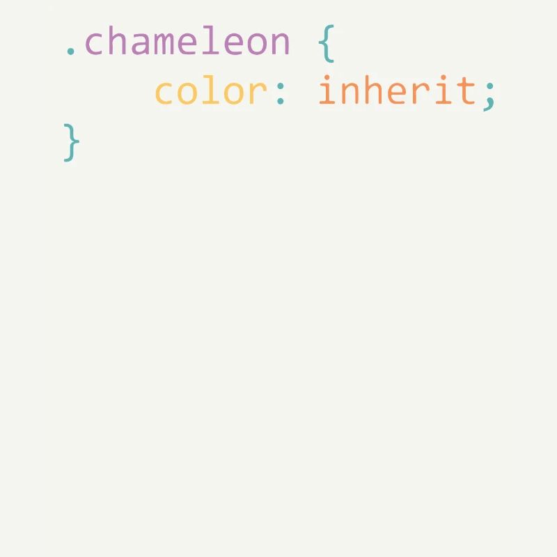 Chameleon css - nerdiges und geekiges Geschenk