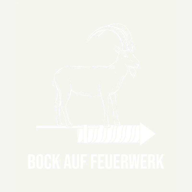 Bock auf Feuerwerk Pyrotechniker Pyro Steinbock