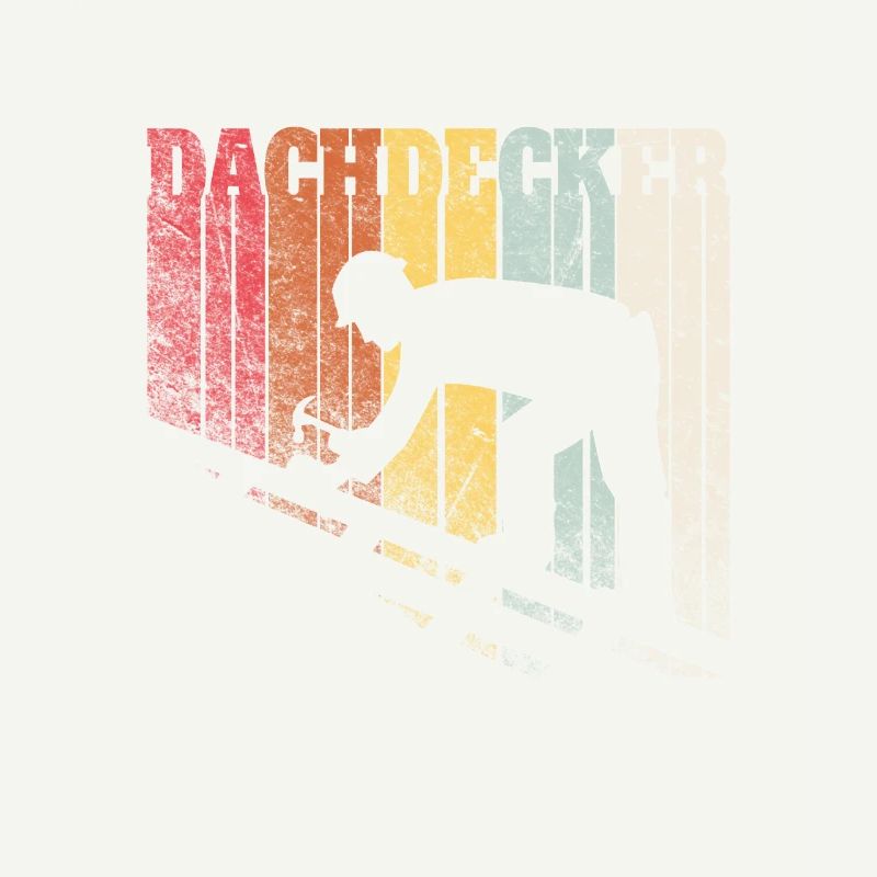 Dachdecker Vintag Meister Lehrling Spruch Geschenk