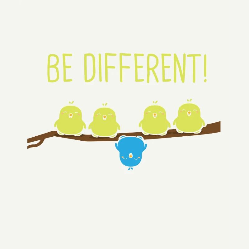 Be different budgerigar bird