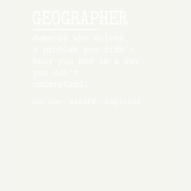 GEOGRAPHER