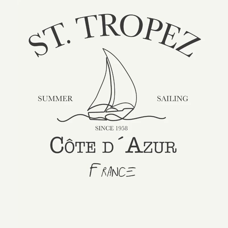 St Tropez Summer Sailing grey edition