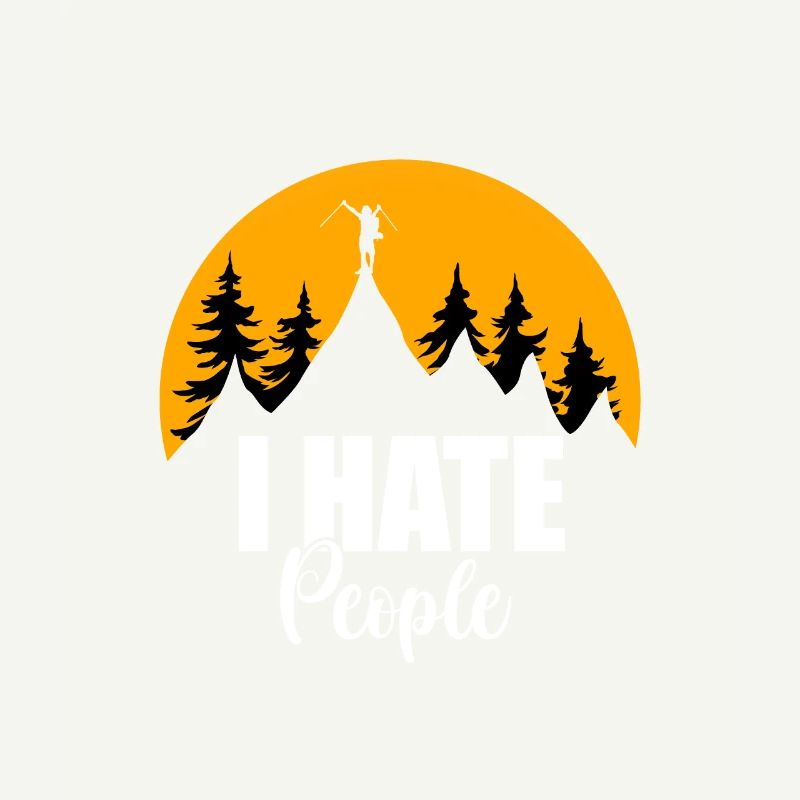 I hate People Tshirt Ich hasse Menschen