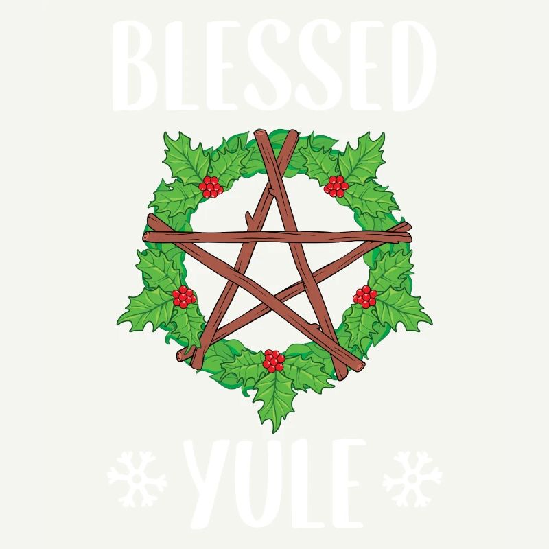 Gesegnete Yule Pagan Wintersonnenwende Design