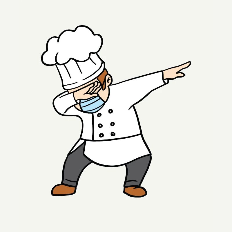 Dabbing Chef Head Chef Dab Dance