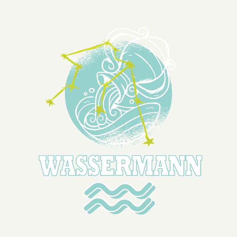 Sternzeichen Wassermann mit Sternenbild