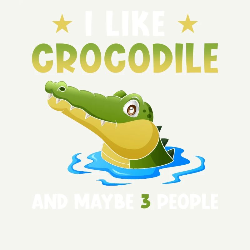 Crocodile Cute Funny Saying