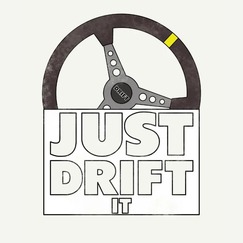 Just Drift it Lenkrad Drifting Auto Geschenk