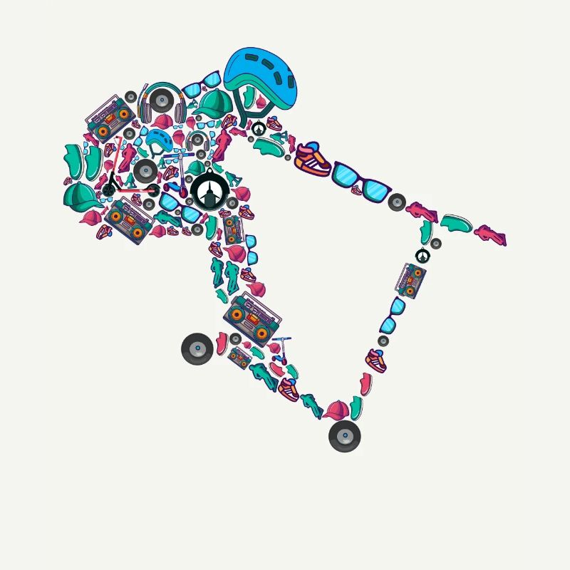 Scooter Stunt Scooter E-Roller Garçons