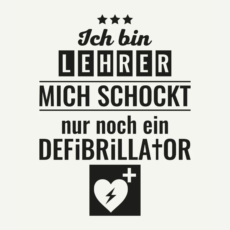 Lehrer defibrillator Geschenk Schule Professor