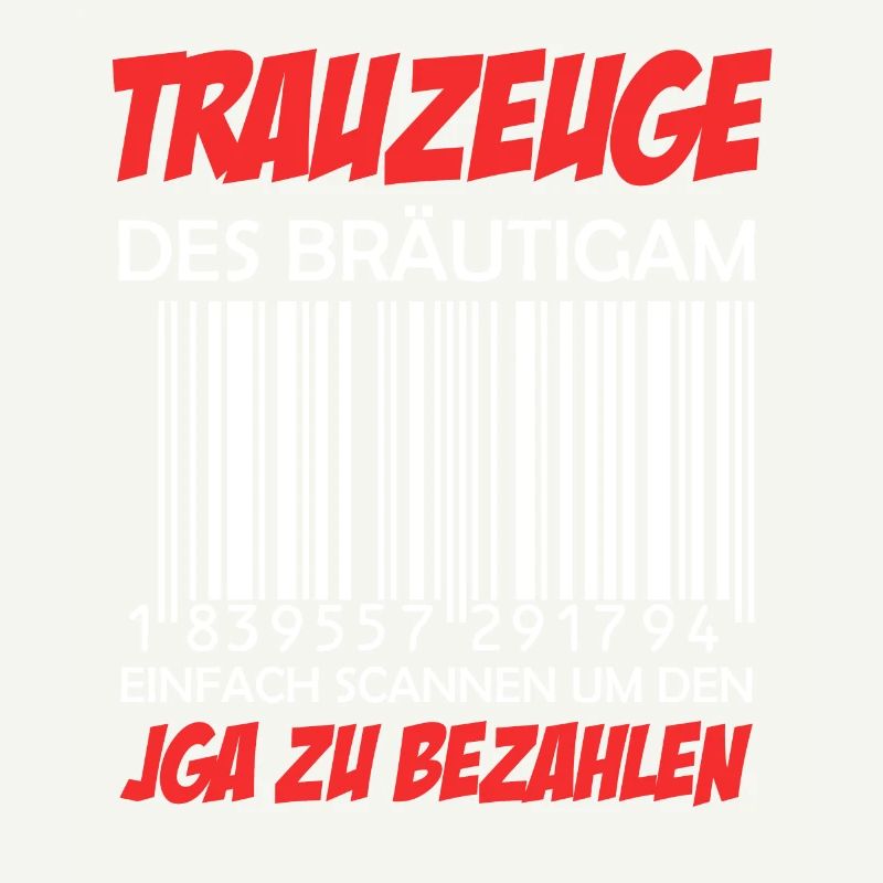 Trauzeuge des Bräutigam Strichcode JGA
