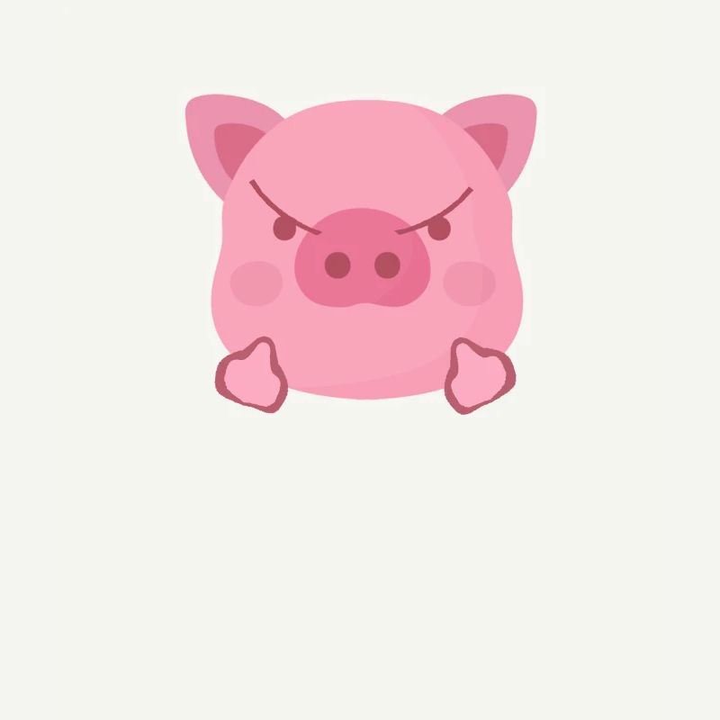 Pig middle finger