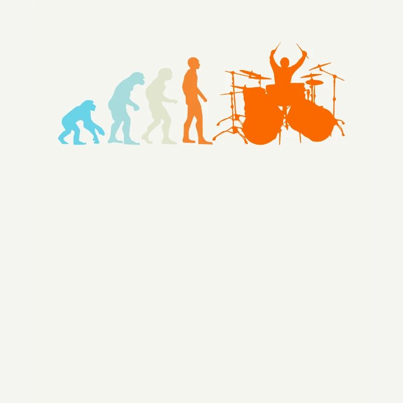 Batteur Batteur Drummer Evolution Singe Homme