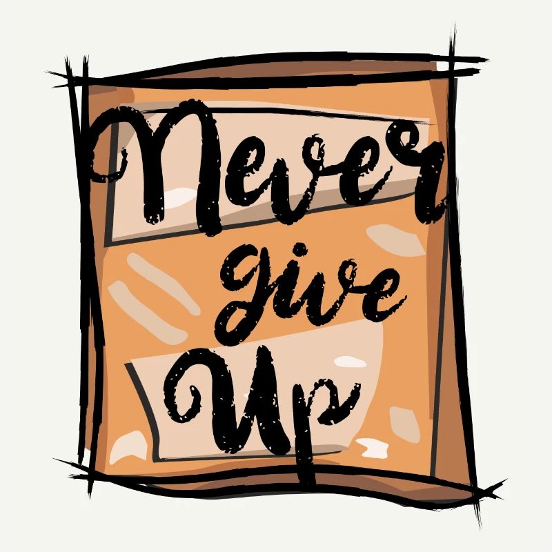 Never give up